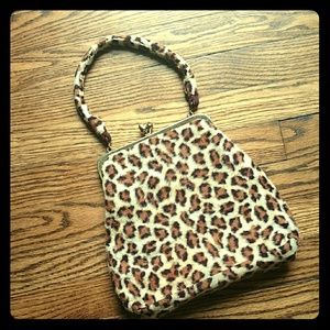 Vintage leopard purse